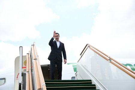 Berdiməhəmmədov Füzulidən Türkmənistana qayıtdı - FOTO