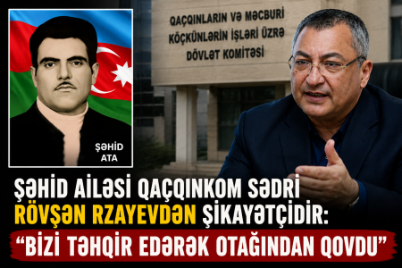 Şəhid ailəsi Qaçqınkom sədri Rövşən Rzayevdən şikayətçidir: “Bizi təhqir edərək otağından qovdu”