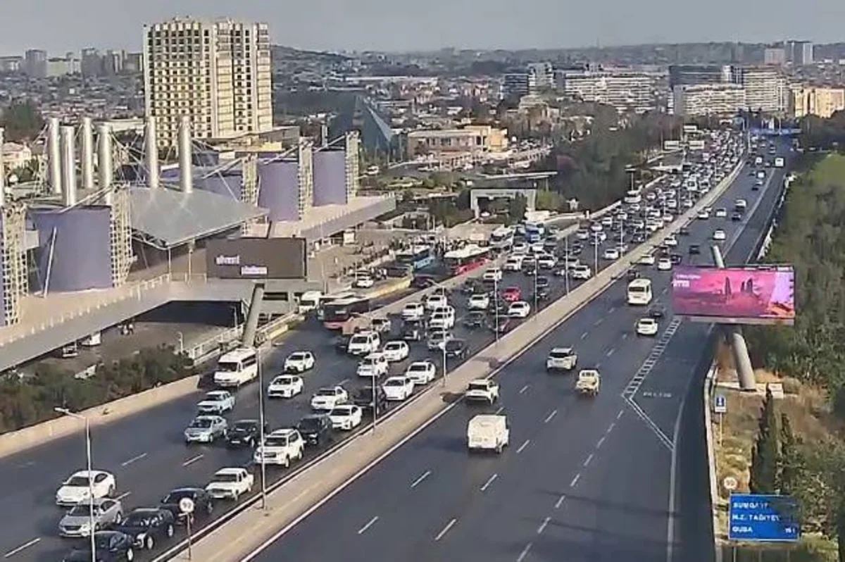 Bakının bu yollarında tıxac var - SİYAHI